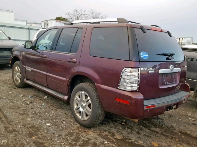 4M2EU48E07UJ03210 - 2007 MERCURY MOUNTAINEE BURGUNDY photo 3