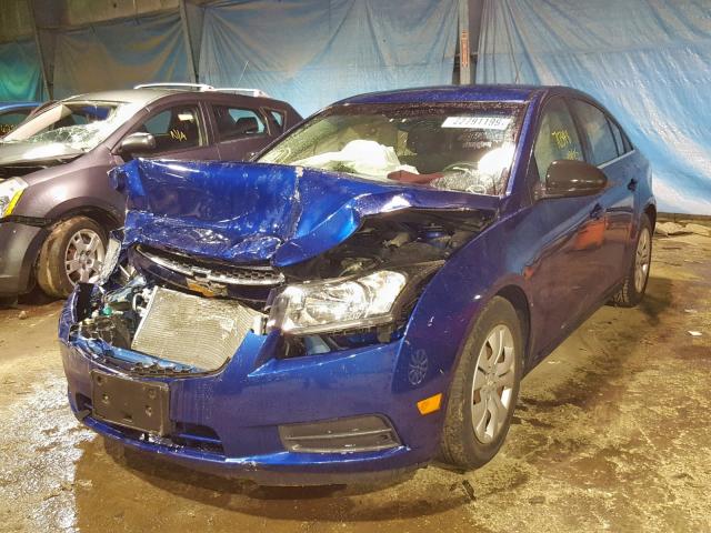 1G1PC5SH1C7174752 - 2012 CHEVROLET CRUZE LS BLUE photo 2