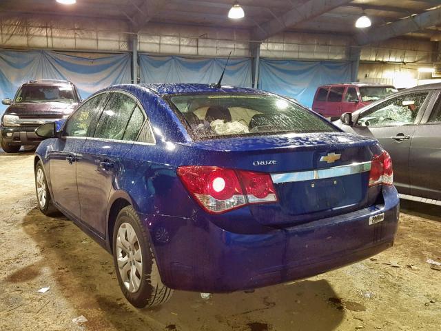 1G1PC5SH1C7174752 - 2012 CHEVROLET CRUZE LS BLUE photo 3