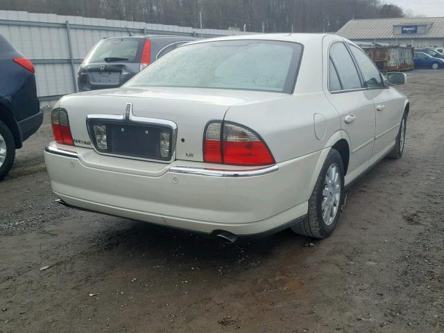 1LNHM86S74Y605408 - 2004 LINCOLN LS WHITE photo 4