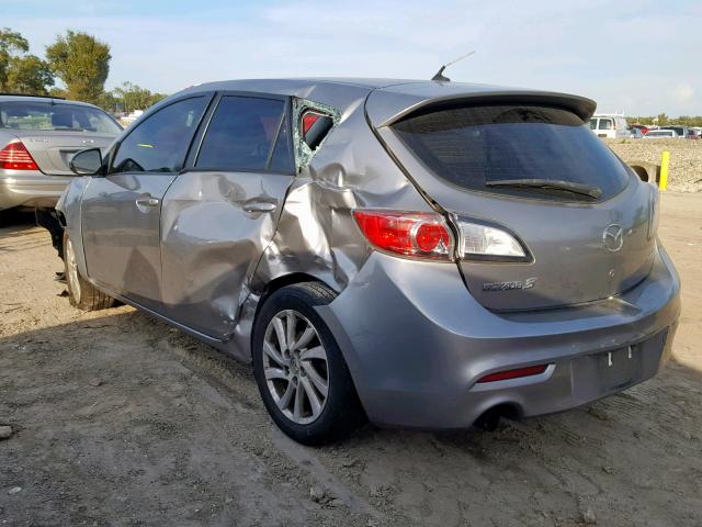 JM1BL1L70C1534676 - 2012 MAZDA 3 I GRAY photo 3