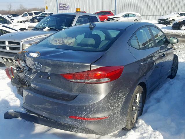 5NPD84LF1JH314925 - 2018 HYUNDAI ELANTRA SE GRAY photo 4