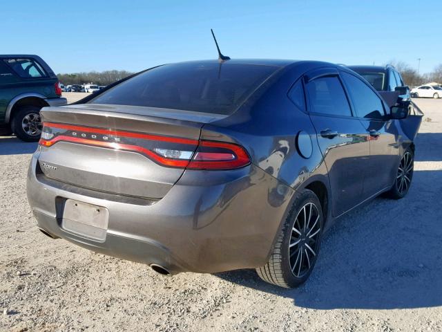 1C3CDFBBXFD101894 - 2015 DODGE DART SXT CHARCOAL photo 4