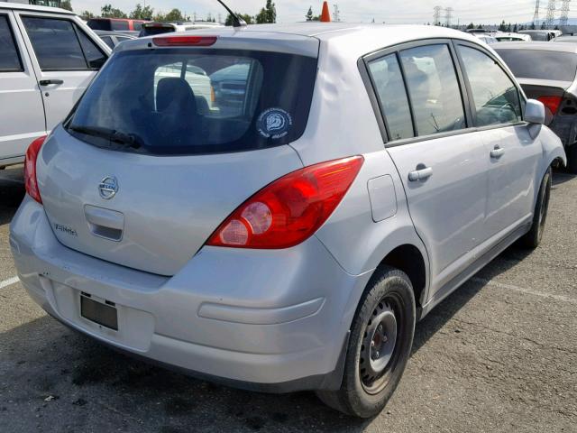 3N1BC1CPXCK255348 - 2012 NISSAN VERSA S SILVER photo 4