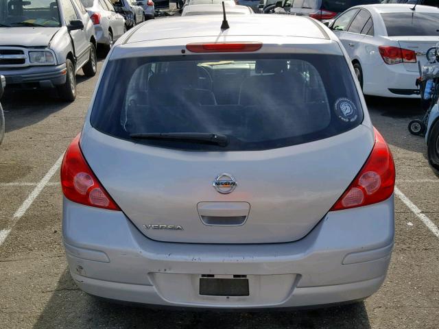 3N1BC1CPXCK255348 - 2012 NISSAN VERSA S SILVER photo 9