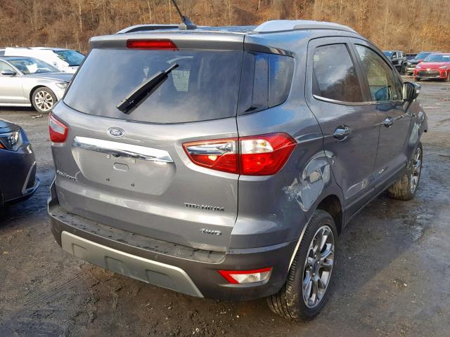 MAJ6P1WL0JC184729 - 2018 FORD ECOSPORT T GRAY photo 4