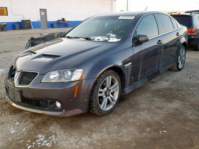 6G2ER57789L182609 - 2009 PONTIAC G8 BLACK photo 2