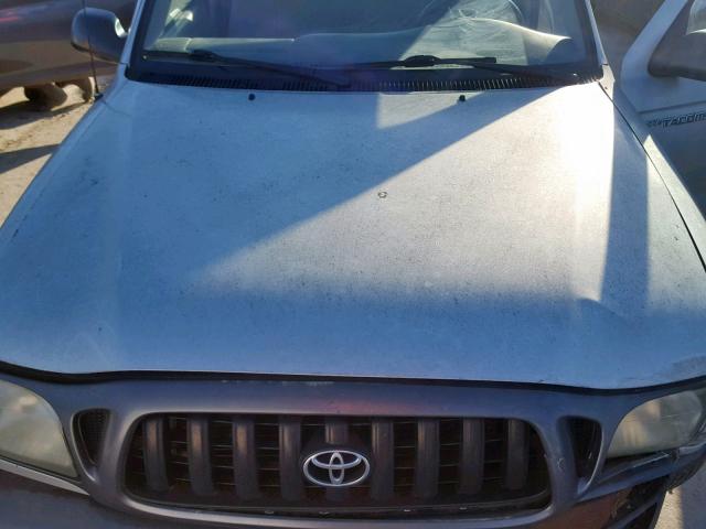 5TENL42NX1Z818446 - 2001 TOYOTA TACOMA SILVER photo 7