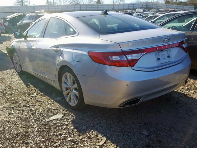 KMHFH4JG6EA383137 - 2014 HYUNDAI AZERA GLS SILVER photo 3