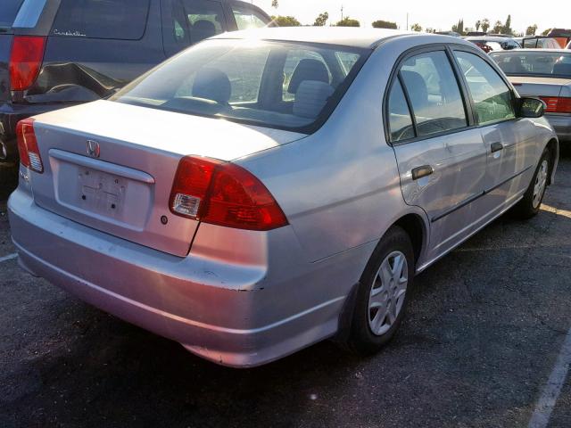 1HGES16325L008146 - 2005 HONDA CIVIC DX V SILVER photo 4