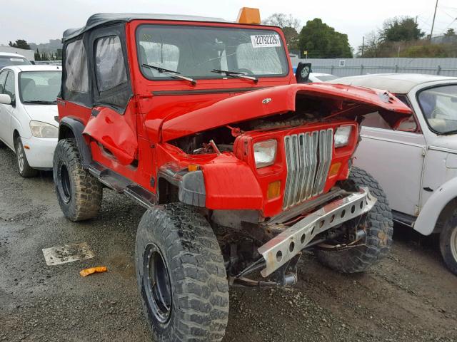 2J4FY19E2KJ154282 - 1989 JEEP WRANGLER / RED photo 1