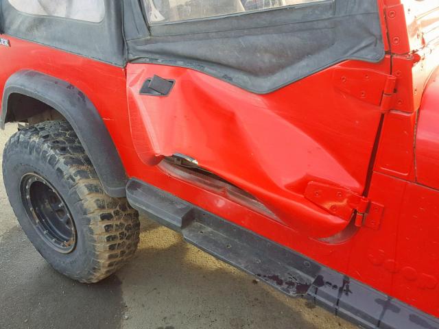 2J4FY19E2KJ154282 - 1989 JEEP WRANGLER / RED photo 10