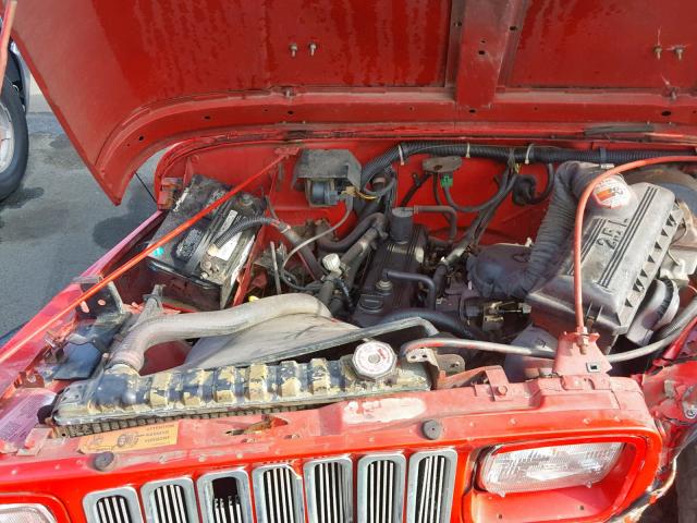 2J4FY19E2KJ154282 - 1989 JEEP WRANGLER / RED photo 7