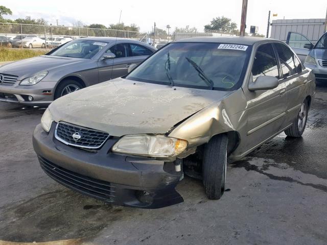 3N1CB51D0YL301858 - 2000 NISSAN SENTRA BAS GOLD photo 2