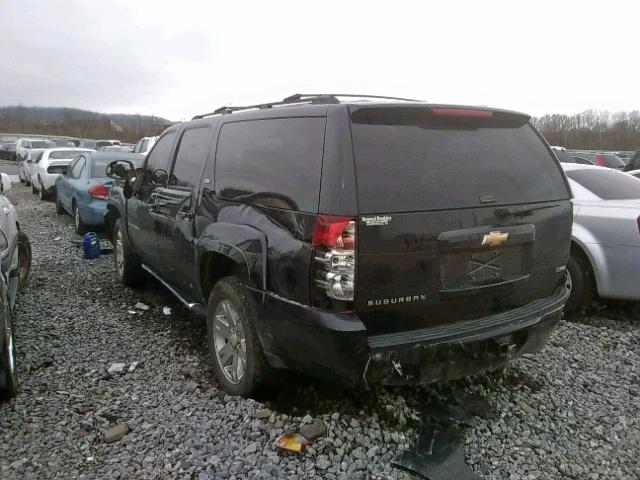 1GNFK26389R126642 - 2009 CHEVROLET SUBURBAN K BLACK photo 3