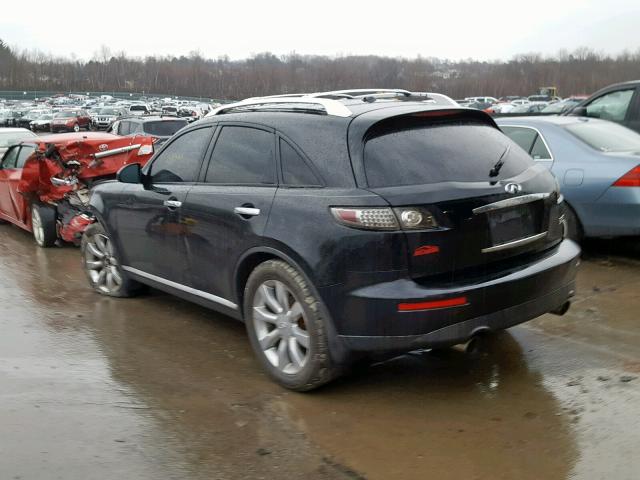 JNRAS08WX7X201798 - 2007 INFINITI FX35 BLACK photo 3