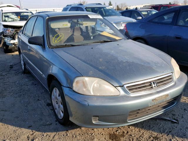 2HGEJ6610YH571700 - 2000 HONDA CIVIC BASE BLUE photo 1