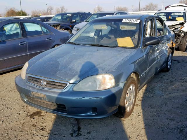 2HGEJ6610YH571700 - 2000 HONDA CIVIC BASE BLUE photo 2