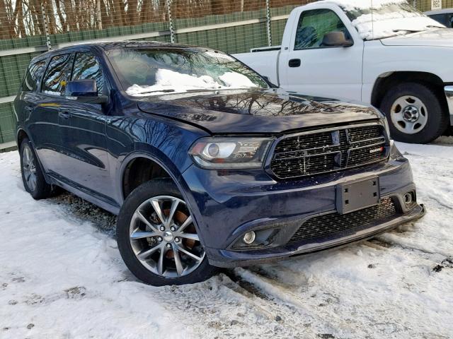 1C4RDJDG2HC766556 - 2017 DODGE DURANGO GT BLUE photo 1