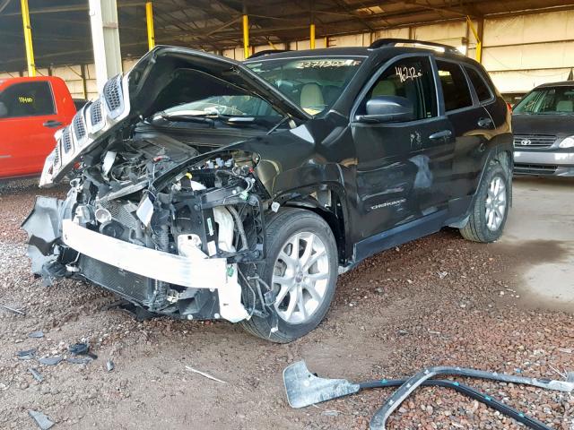 1C4PJLAB5GW158807 - 2016 JEEP CHEROKEE S მწვანე ფოტო 2