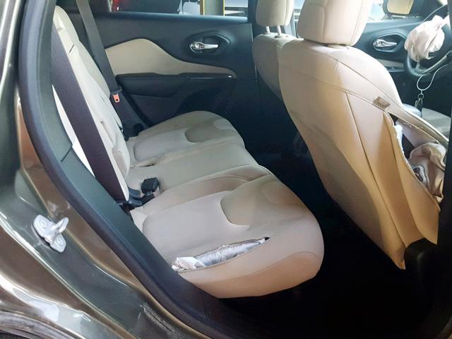 1C4PJLAB5GW158807 - 2016 JEEP CHEROKEE S მწვანე ფოტო 6