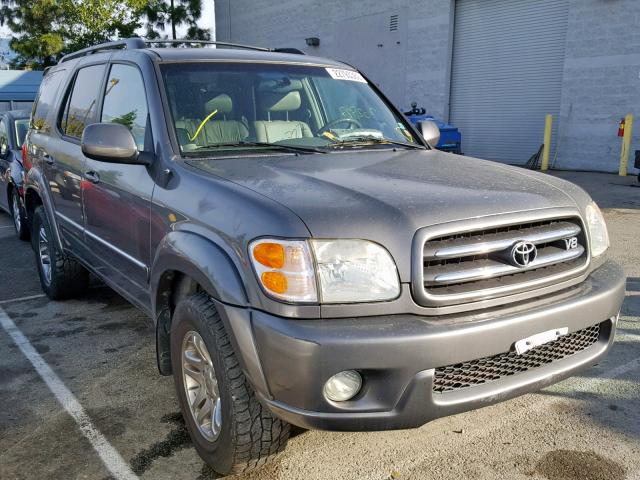 5TDBT48A04S233125 - 2004 TOYOTA SEQUOIA LI GRAY photo 1