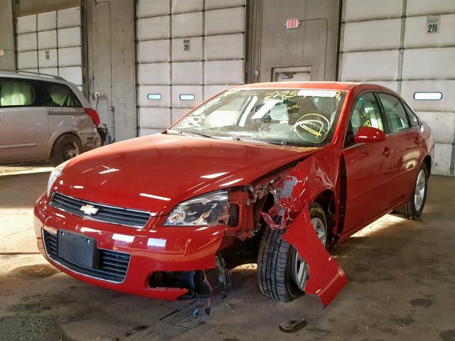 2G1WC583689166174 - 2008 CHEVROLET IMPALA LT RED photo 2