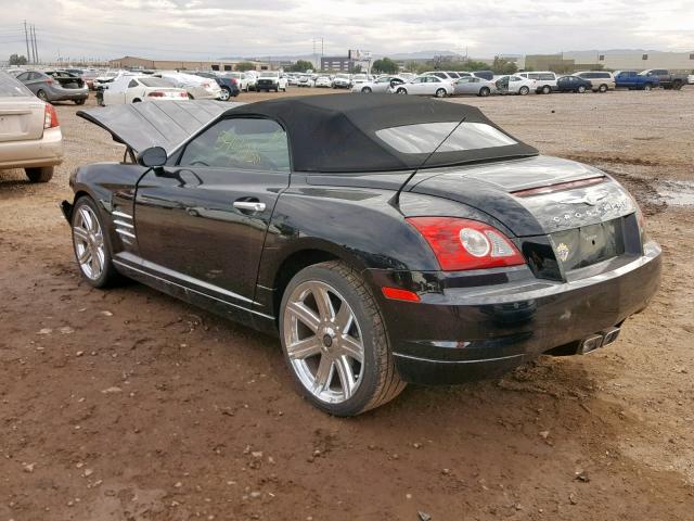 1C3AN65L25X031135 - 2005 CHRYSLER CROSSFIRE BLACK photo 3