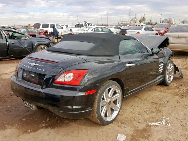 1C3AN65L25X031135 - 2005 CHRYSLER CROSSFIRE BLACK photo 4