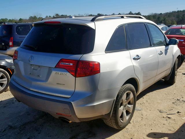 2HNYD28257H504410 - 2007 ACURA MDX SILVER photo 4