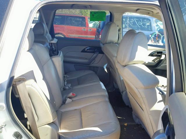 2HNYD28257H504410 - 2007 ACURA MDX SILVER photo 6