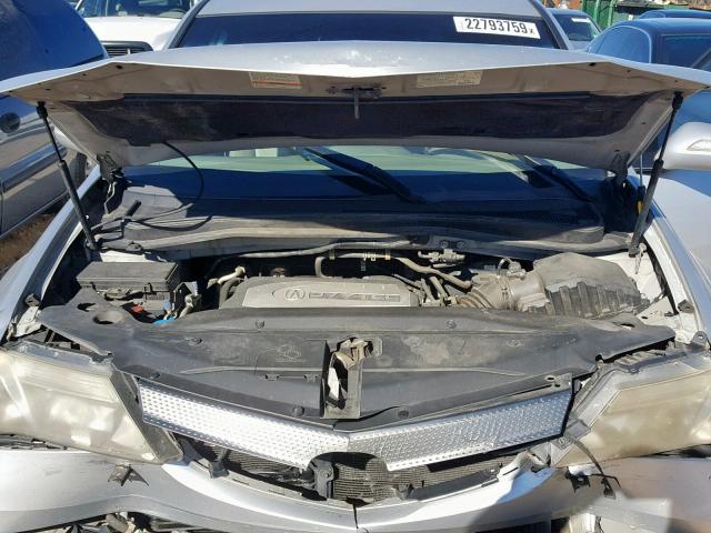 2HNYD28257H504410 - 2007 ACURA MDX SILVER photo 7