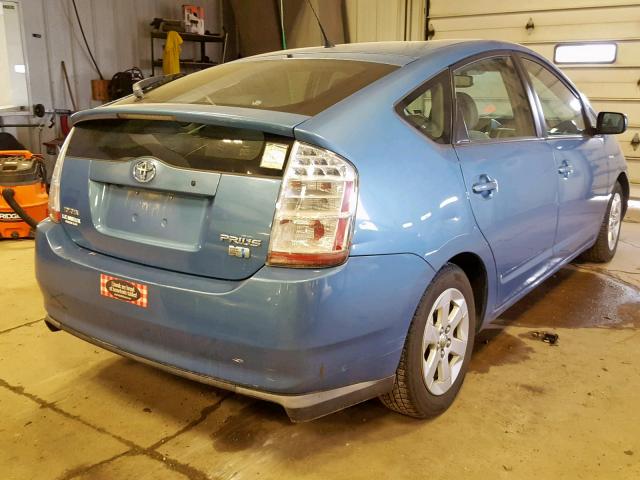 JTDKB20U187703305 - 2008 TOYOTA PRIUS BLUE photo 4