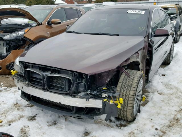 WBASP2C56DC339421 - 2013 BMW 535 XIGT MAROON photo 2