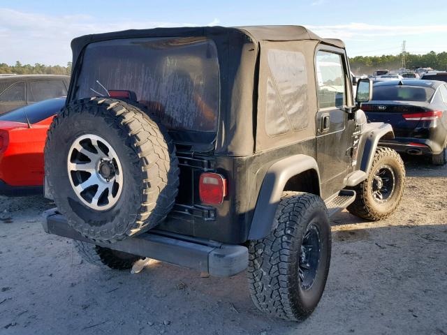 1J4FY19SXXP449582 - 1999 JEEP WRANGLER / BLACK photo 4