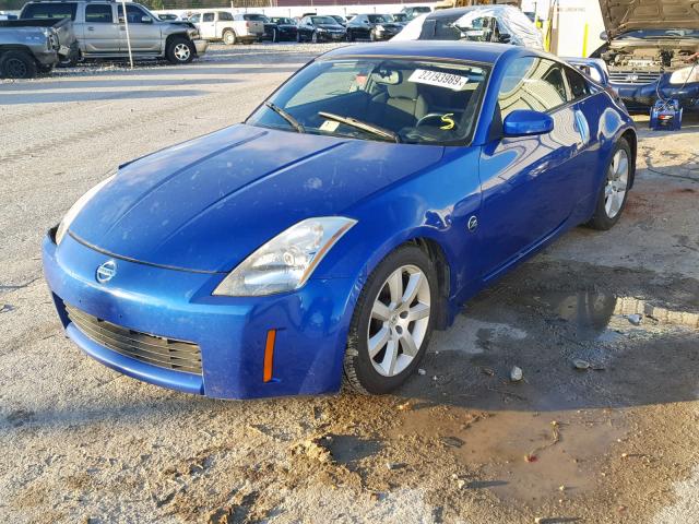 JN1AZ34D64M104230 - 2004 NISSAN 350Z COUPE BLUE photo 2