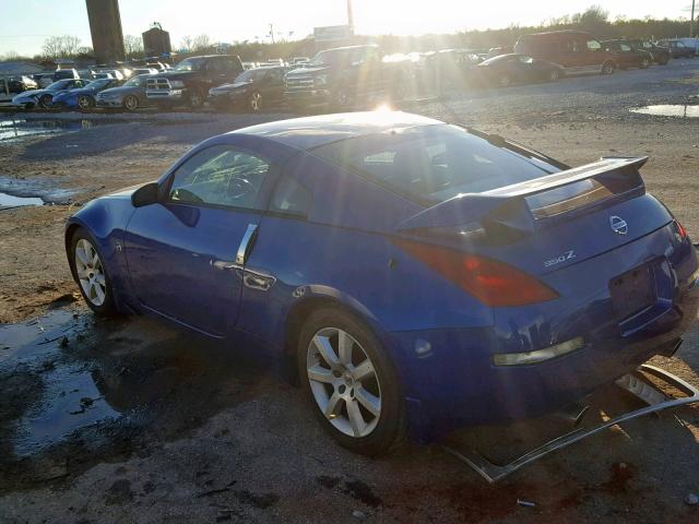 JN1AZ34D64M104230 - 2004 NISSAN 350Z COUPE BLUE photo 3