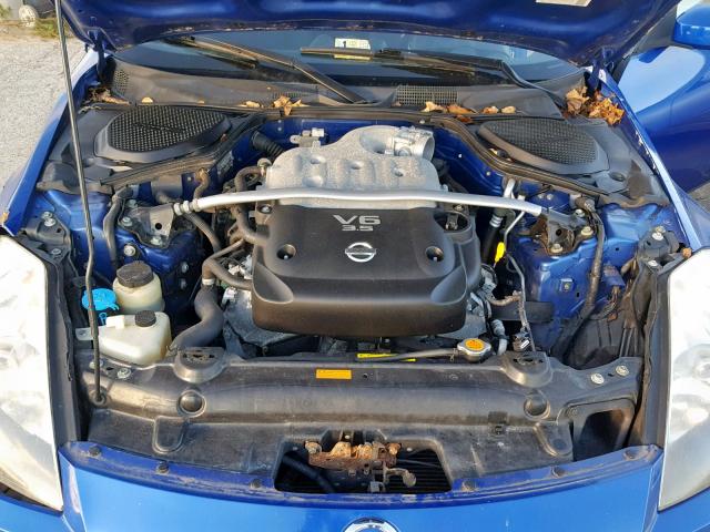 JN1AZ34D64M104230 - 2004 NISSAN 350Z COUPE BLUE photo 7