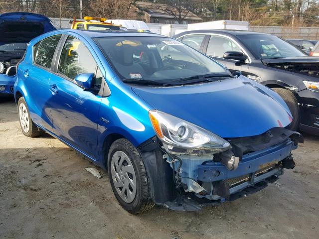 JTDKDTB33G1118487 - 2016 TOYOTA PRIUS C BLUE photo 1