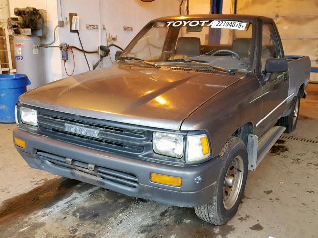 JT4RN81R3K0017351 - 1989 TOYOTA PICKUP 1/2 GRAY photo 2