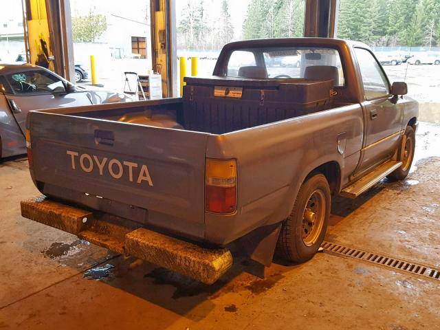 JT4RN81R3K0017351 - 1989 TOYOTA PICKUP 1/2 GRAY photo 4