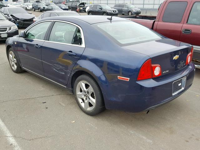 1G1ZH57B284195312 - 2008 CHEVROLET MALIBU 1LT BLUE photo 3