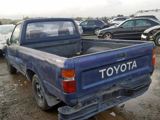 4TARN81A6PZ062499 - 1993 TOYOTA PICKUP 1/2 BLUE photo 3