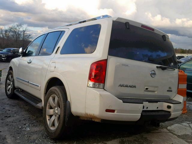 5N1BA0ND5BN621799 - 2011 NISSAN ARMADA SV WHITE photo 3