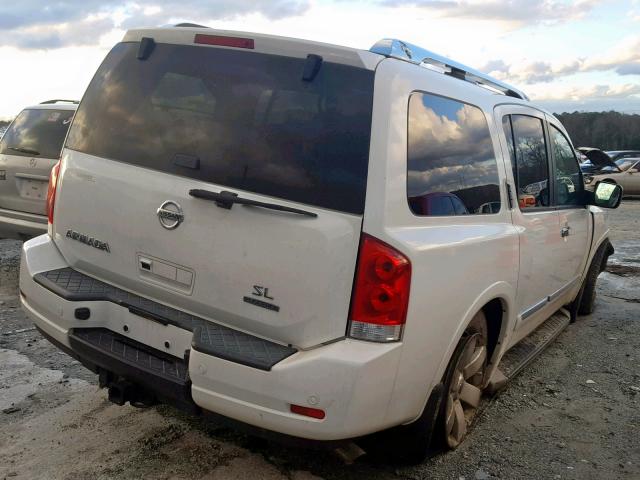 5N1BA0ND5BN621799 - 2011 NISSAN ARMADA SV WHITE photo 4