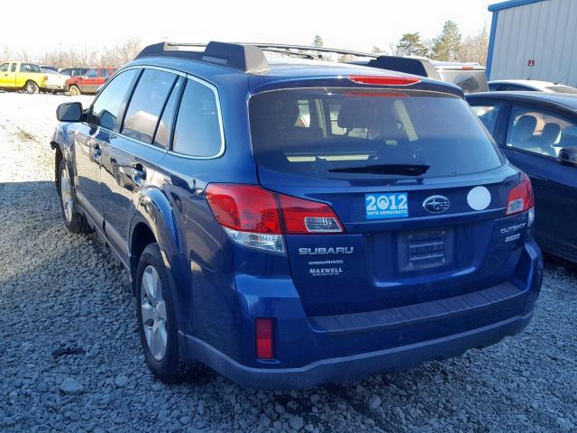 4S4BRBCC0B3335207 - 2011 SUBARU OUTBACK 2. 蓝色 照片 3