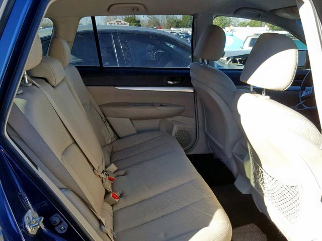 4S4BRBCC0B3335207 - 2011 SUBARU OUTBACK 2. 蓝色 照片 6