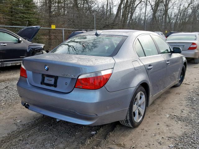 WBANF33597CW69418 - 2007 BMW 525 XI GRAY photo 4