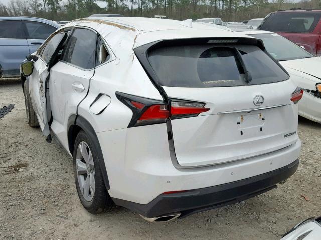 JTJYARBZ9H2071369 - 2017 LEXUS NX 200T WHITE photo 3