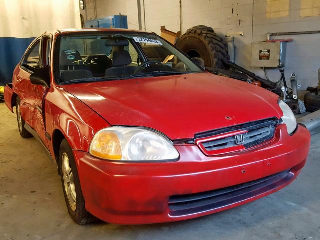 1HGEJ6124WL099436 - 1998 HONDA CIVIC DX RED photo 1